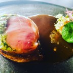 Sausage in bread at Vue de Monde.