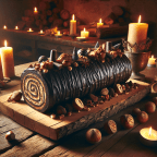 Buche de noel, the Yule log.
